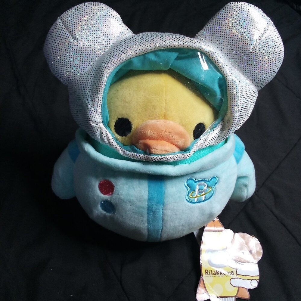 NWT San-X Rilakkuma Astronaut Duck Plush Toy 7"